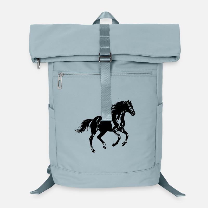 Pferd Galopp Silhouette Wild Laptop-Rucksack 