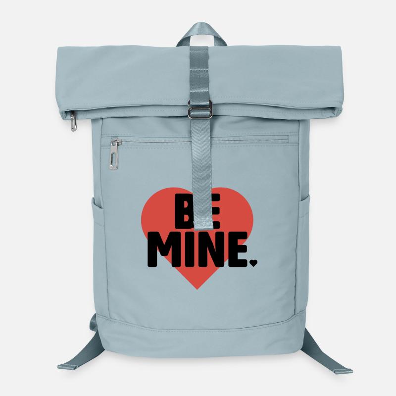 Typographie audacieuse de Be Mine Heart Sac à dos ordinateur