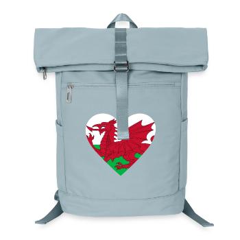 Wales Heart - Laptop Backpack - ice blue - Front