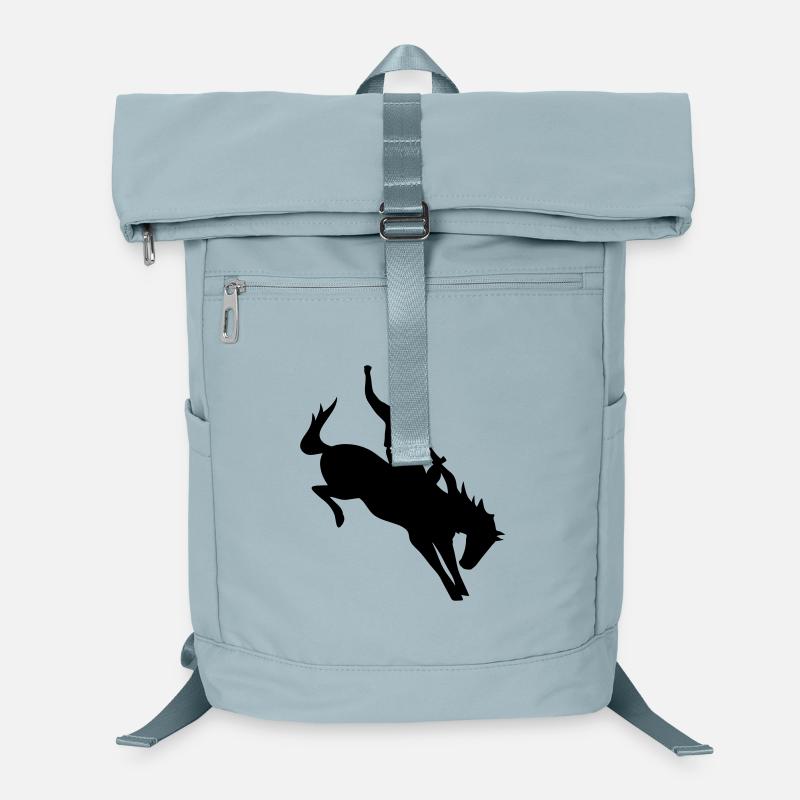 Cowboy beim Rodeo Laptop-Rucksack 
