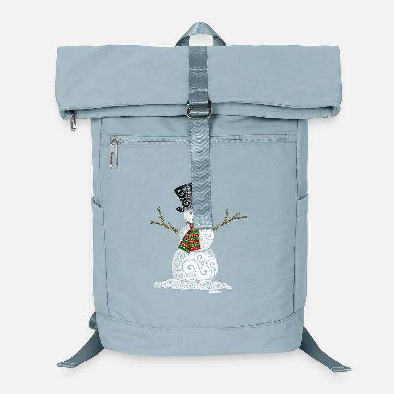 Glücklicher wirbelnder Schneemann Laptop-Rucksack 