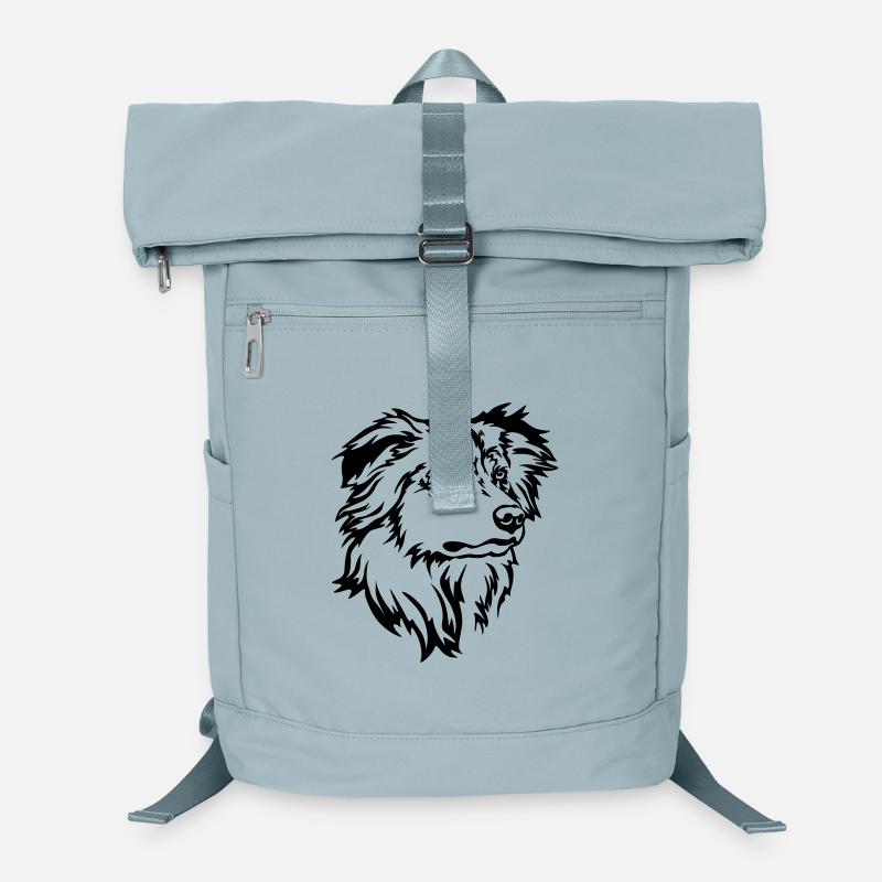 Australian Shepherd Head Laptop Backpack
