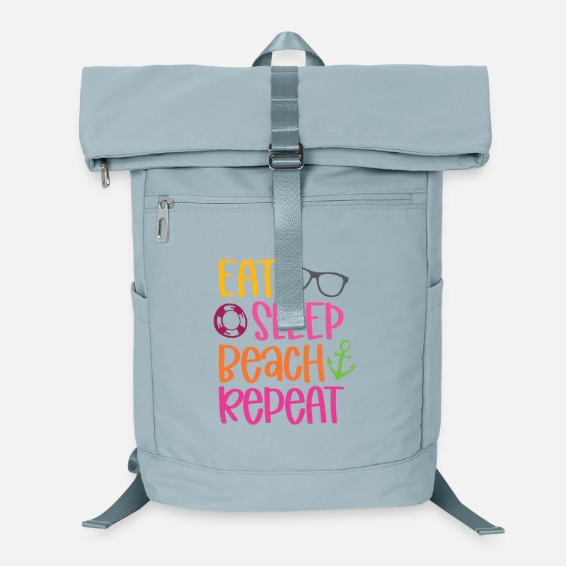 Eat Sleep Beach Repeat Laptop-Rucksack 