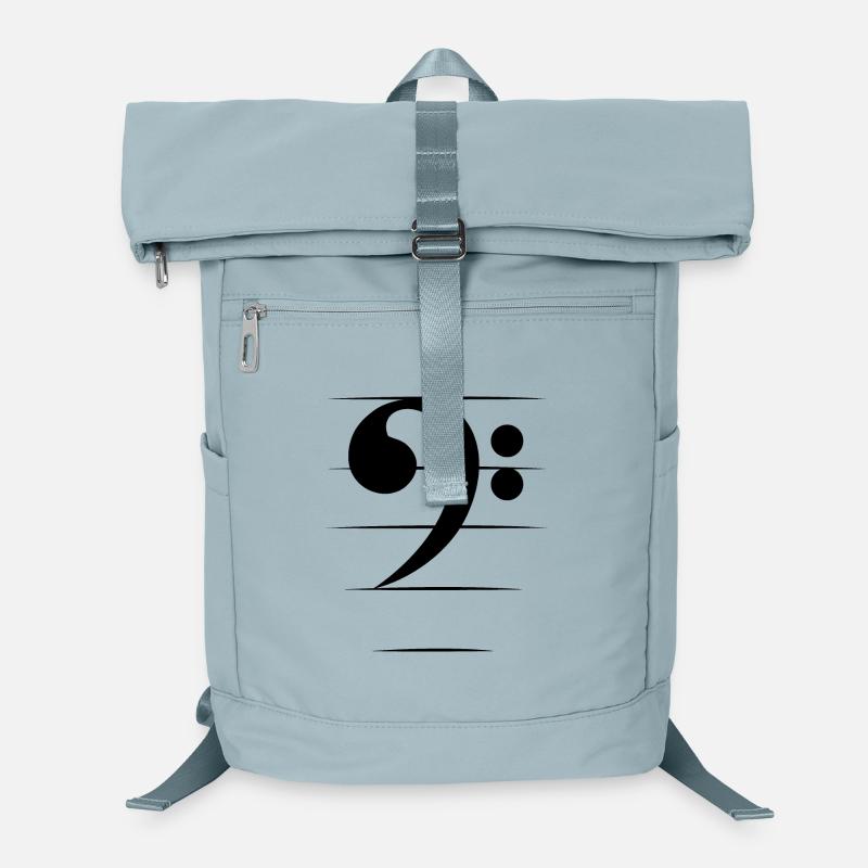 Clé de Basse Guitare Basse Symbole Basse Logo Musique Sac à dos ordinateur