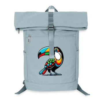 Harlequin toucan - Laptop Backpack - ice blue - Front