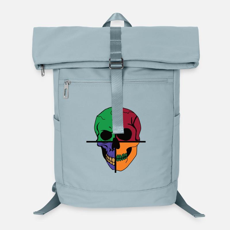 Quatre crânes squelettiques divisés Sac à dos ordinateur
