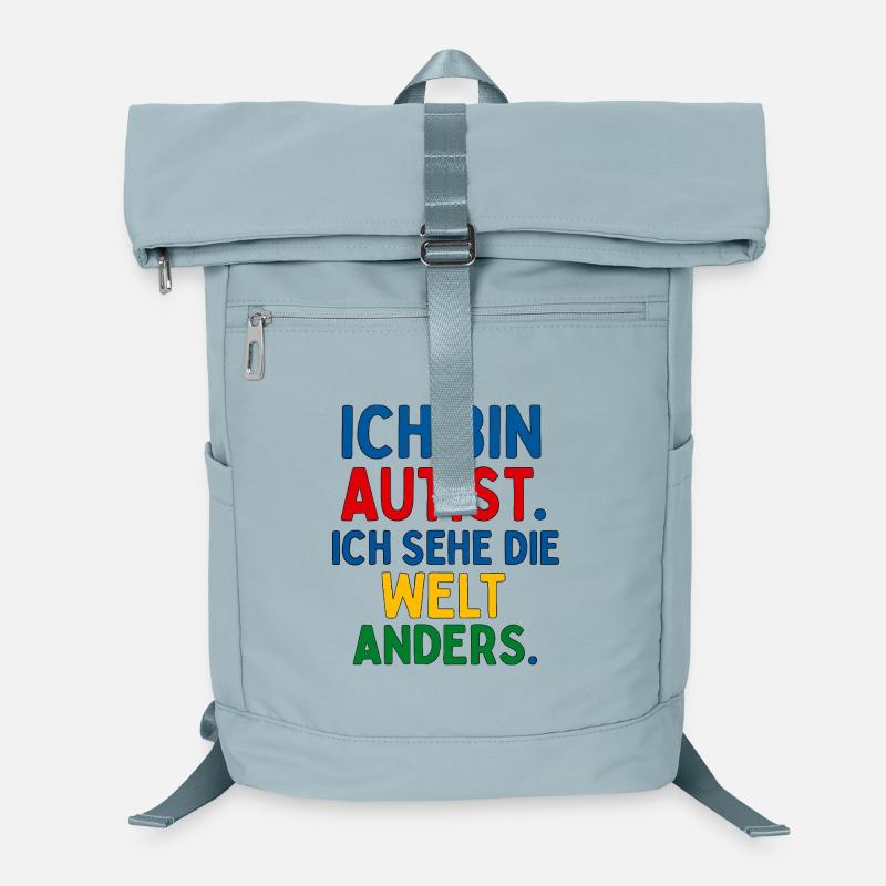 Ich bin Autist. Ich sehe die Welt anders. Laptop-Rucksack 