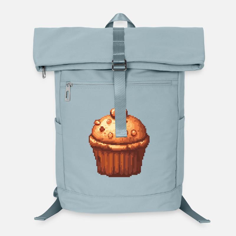 Pixel Muffin Cupcake Rétro Sac à dos ordinateur