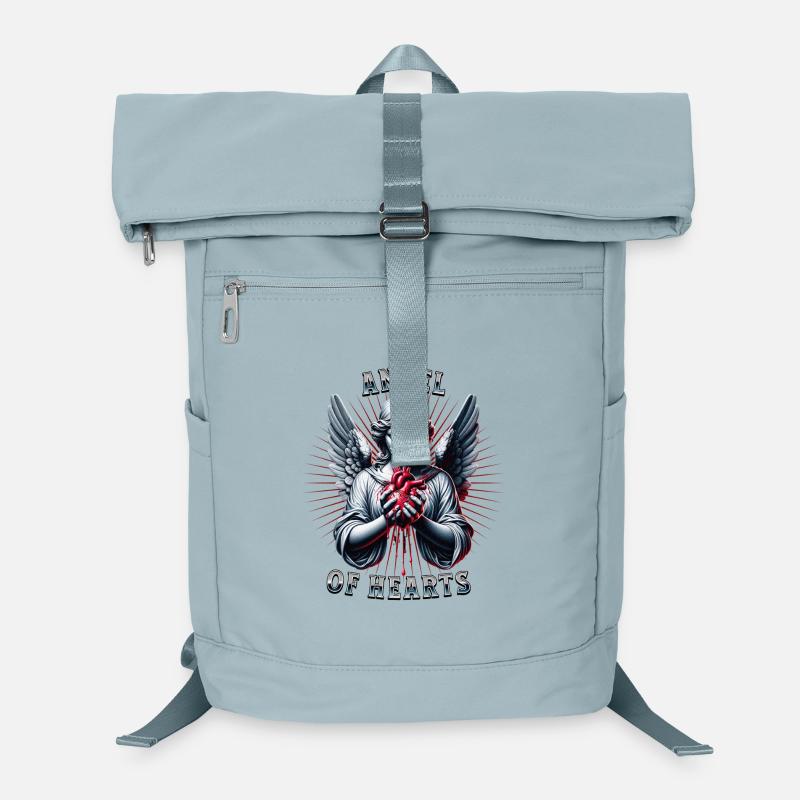 Engel mit blutendem Herz Laptop-Rucksack 