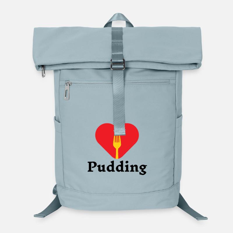 I Love Pudding mit Gabel – Trendshirt 2025 Laptop-Rucksack 
