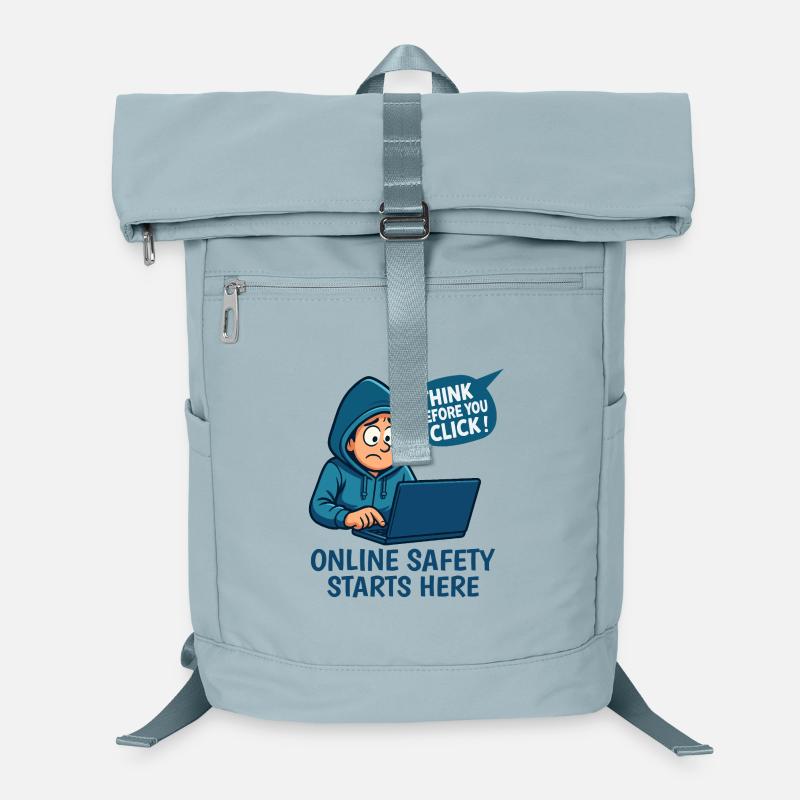 Think Before You Click - Online Security Laptop Backpack