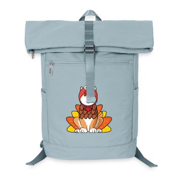 Shiba Inu Thanksgiving Turkey Costume Dog Outfit - Laptop Backpack - ice blue - Front