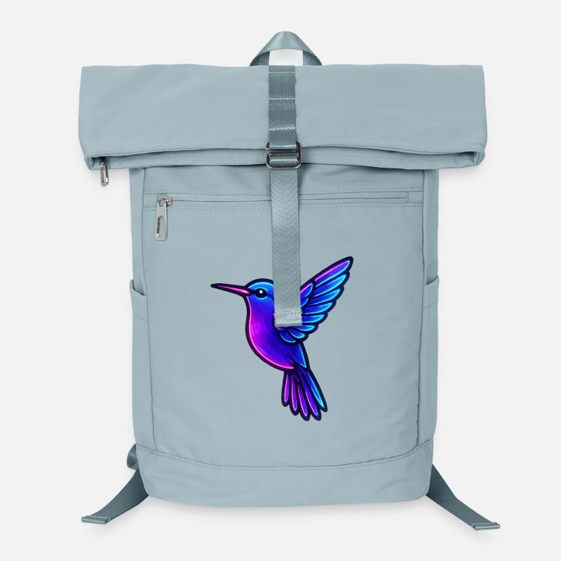 Neon Hummingbird Animals Laptop Backpack