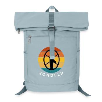 Sondeln - Chasse au trésor Coucher de soleil Paix - Sac à dos ordinateur - bleu glacier - Devant