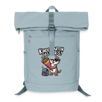 KINDERGARTEN THAT'S IT! Now a schoolchild! - Laptop Backpack - ice blue - Front