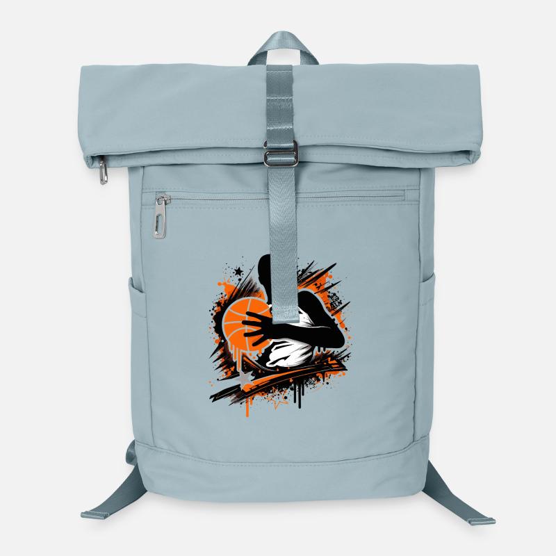 Joueur de basket avec balle Sac à dos ordinateur