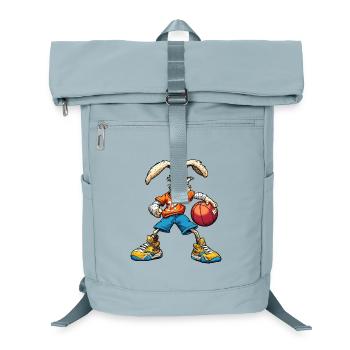 Bunny Basketball / Rabbit Baller - Laptop Backpack - ice blue - Front