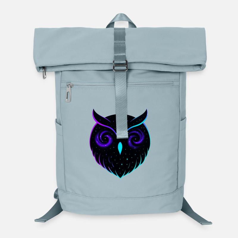 Cosmic Owl Galaxy Night Raptor Laptop Backpack
