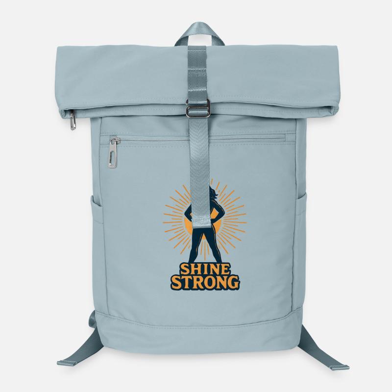 Shine Strong Silhouette Sun Rays Laptop Backpack