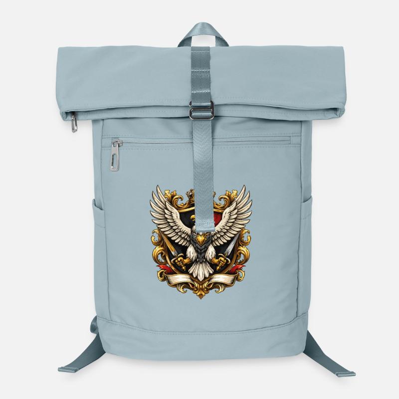 Aigle impérial avec couronne et épées Sac à dos ordinateur