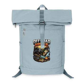 Offroad Fishing Adventure – Fishing, Camping & Terrain - Laptop Backpack - ice blue - Front