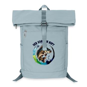 Der Karpfen ruft - Laptop-Rucksack  - Eisblau - Vorne