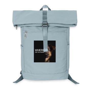 Where Are You Going German Shepherd Saying Sad - Laptop Backpack - ice blue - Front