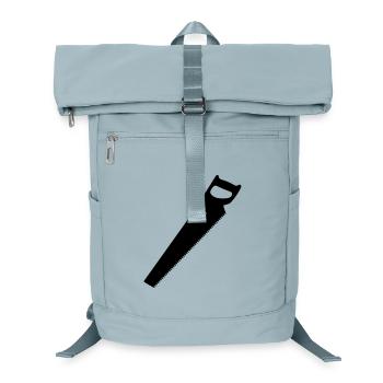 Saw for carpenter or woodworker logo - Laptop Backpack - ice blue - Front