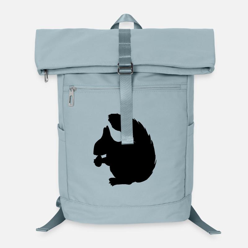 Squirrel with nut shadow figure Laptop Backpack