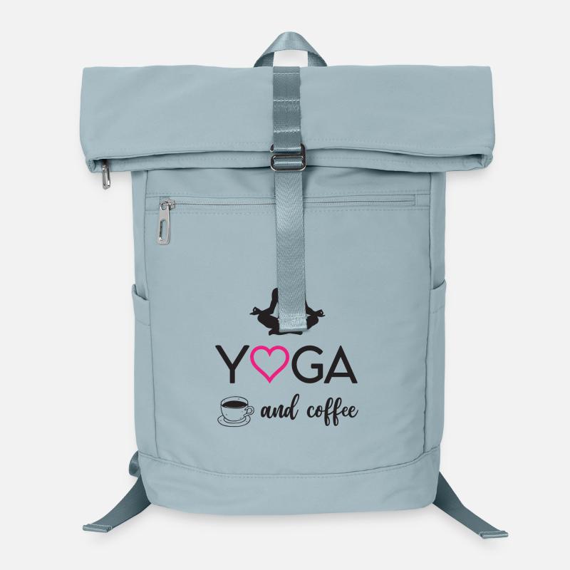 Yoga und Kaffee Laptop-Rucksack 