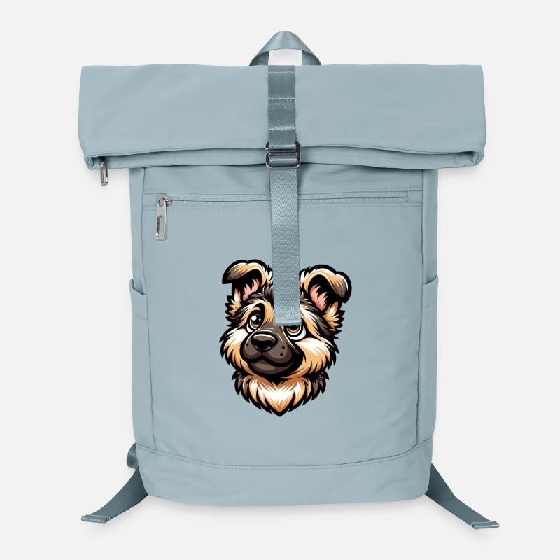 Deutscher Schäferhund Süßer Hunde-Welpe Design Laptop-Rucksack 