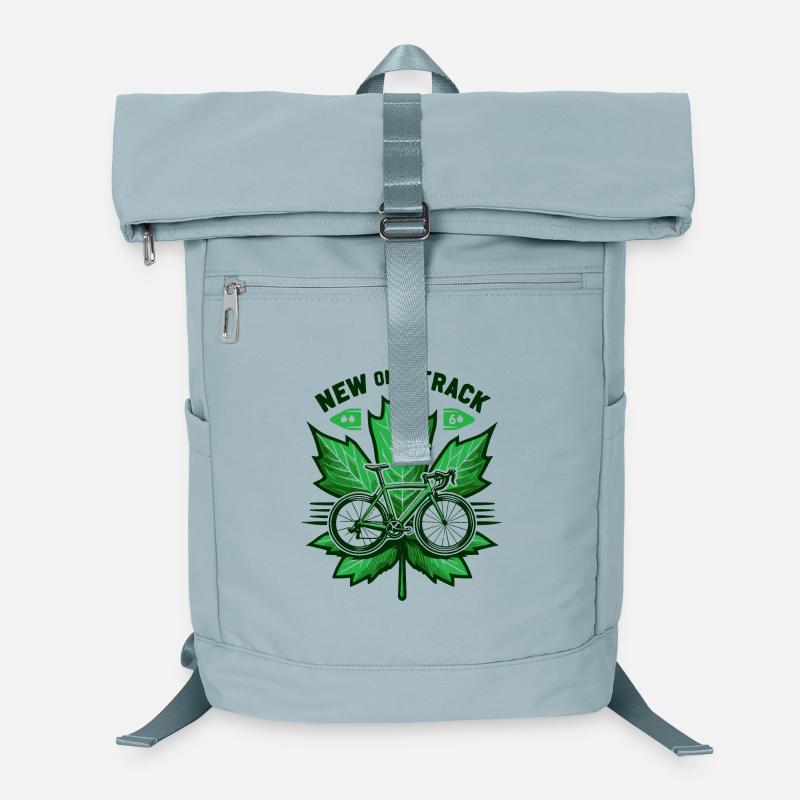 Cycling Leaf Logo Design Laptop Backpack