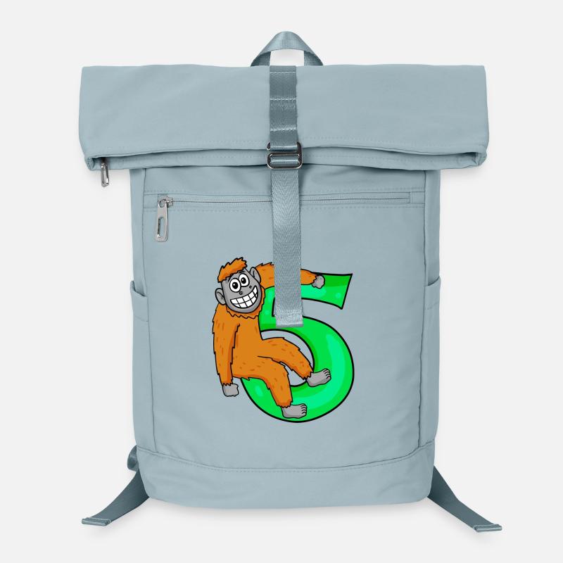 5th Birthday Motif Monkey - 5 years Laptop Backpack