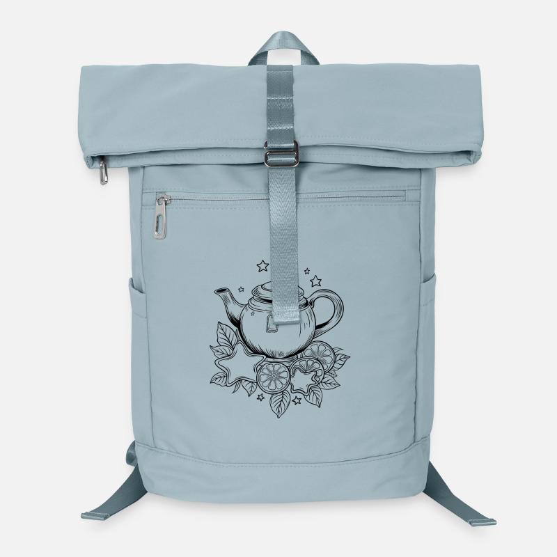 Tea Teapot with Earl Grey, Stars and Lemon Laptop Backpack