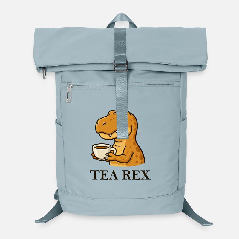 Tea Rex Dinosaurier T-Shirt Teetrinker Spruch Laptop-Rucksack 