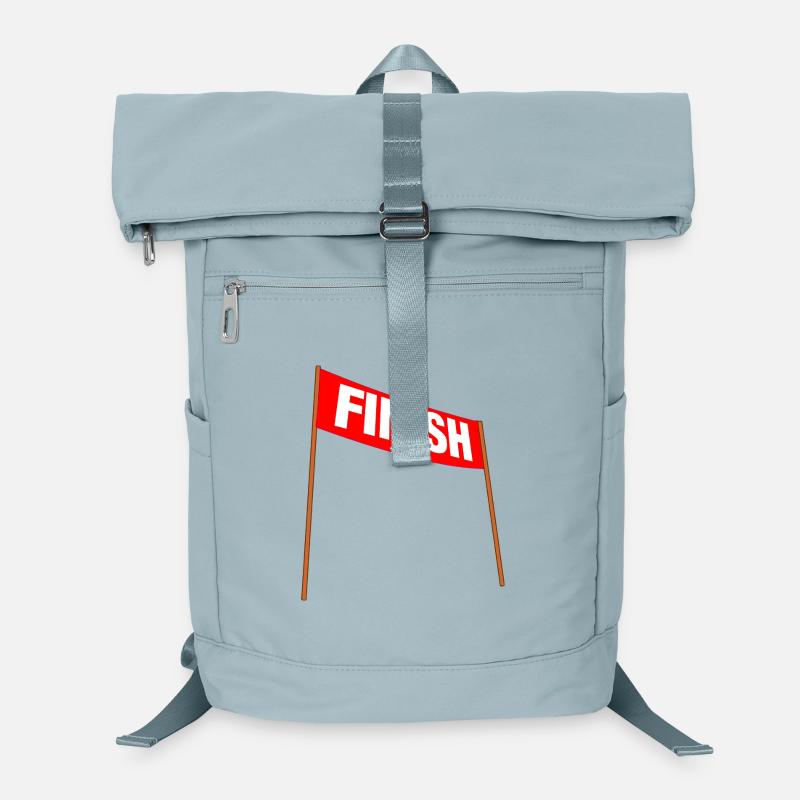 Red banner with FINISH – You've made it! Laptop Backpack