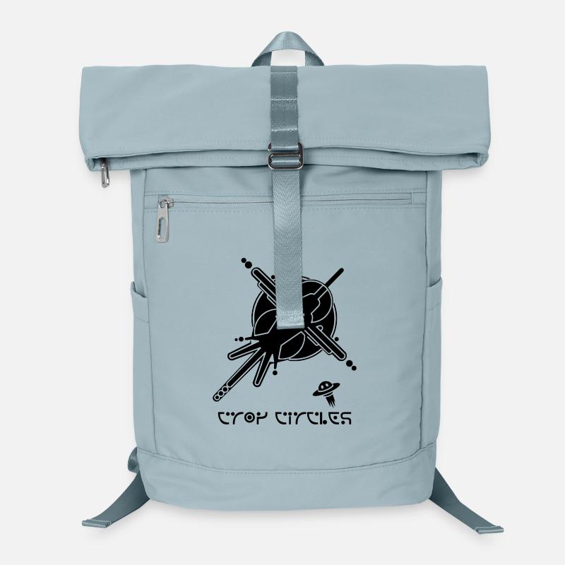 Kosmischer Graffiti-Kornkreis - Laptop-Rucksack - Eisblau