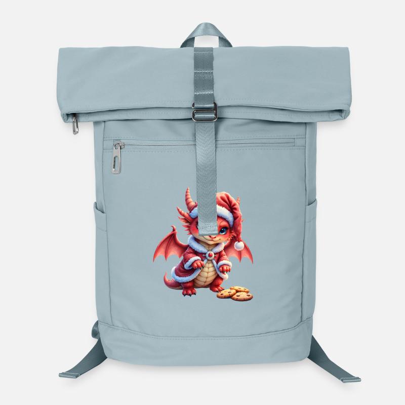 Dragon de Noël en peluche Sac à dos ordinateur