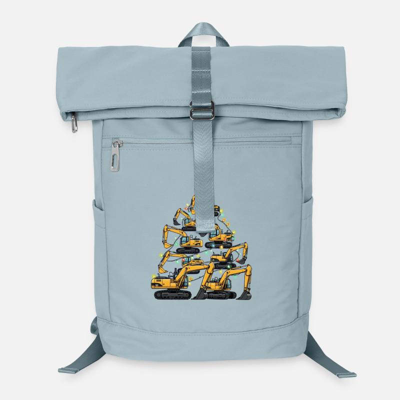 Funny Excavator Christmas Tree Gift Laptop Backpack