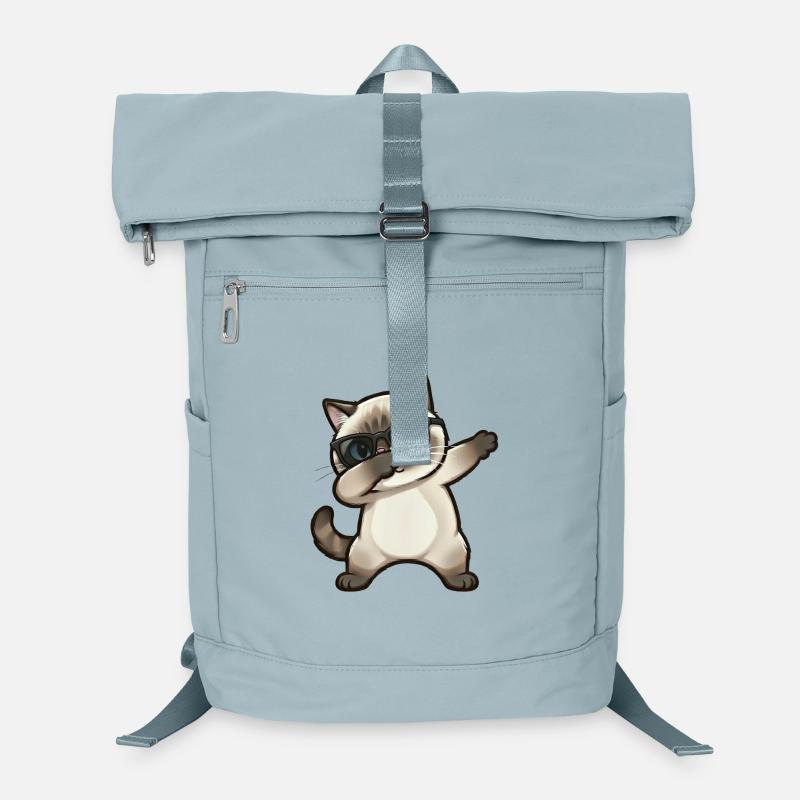 Dabbing Siamese Cat Laptop Backpack