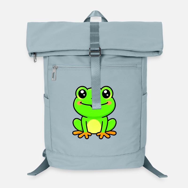Bright Lime Frog Charm Laptop Backpack