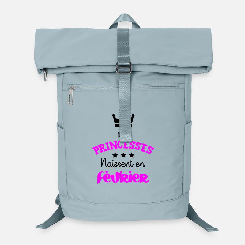 Princess born in February Birthday Gift Laptop Backpack