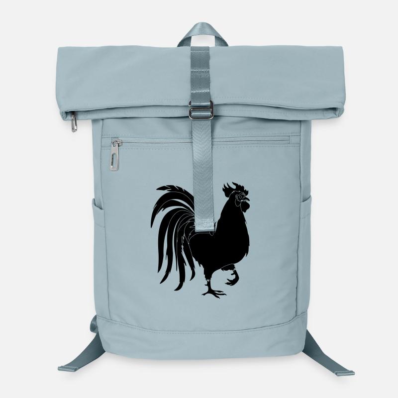 Black rooster Laptop Backpack
