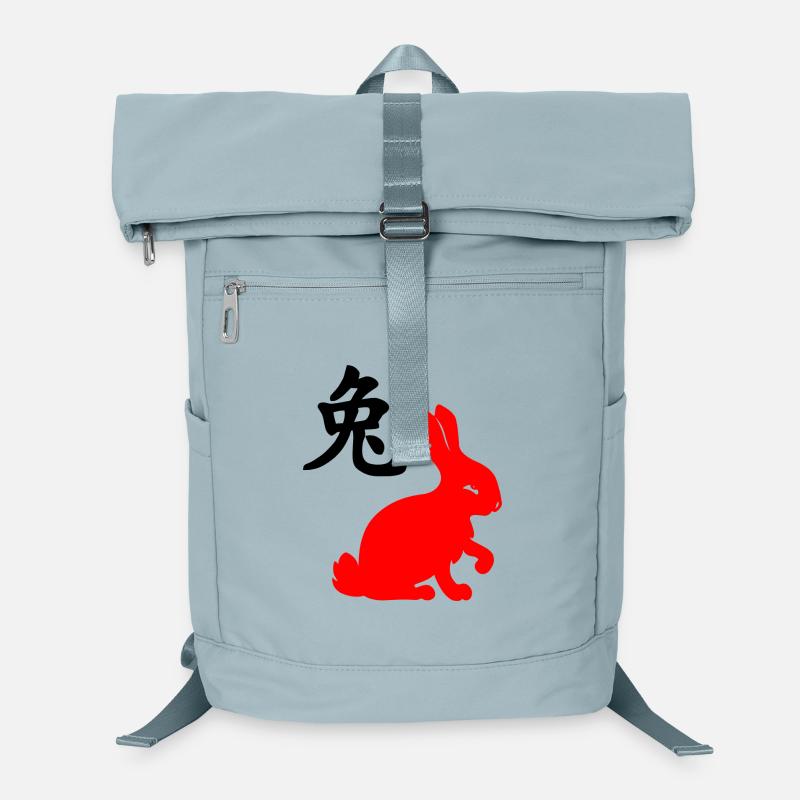Chinese character rabbit with red rabbit Laptop Backpack