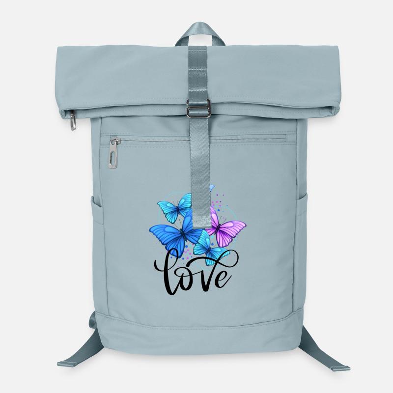 Love,Schmetterlinge,Liebe,flower power,Frau, Laptop-Rucksack 