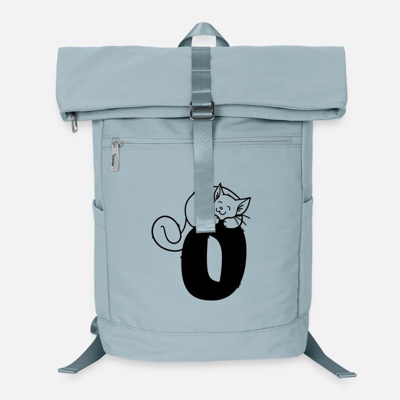 Katze Buchstabe O Laptop-Rucksack 