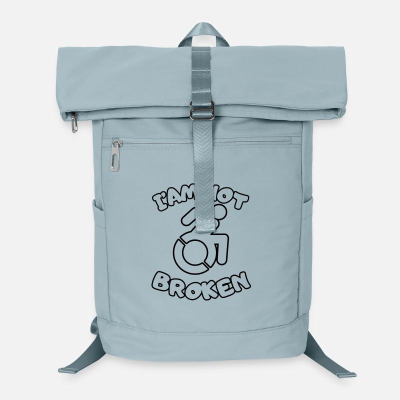 Ich sitze im Rollstuhl, bin aber nicht kaputt * Laptop-Rucksack 