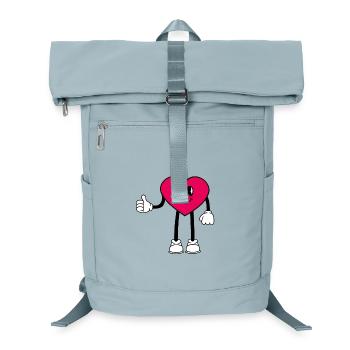 Herz - Laptop-Rucksack  - Eisblau - Vorne