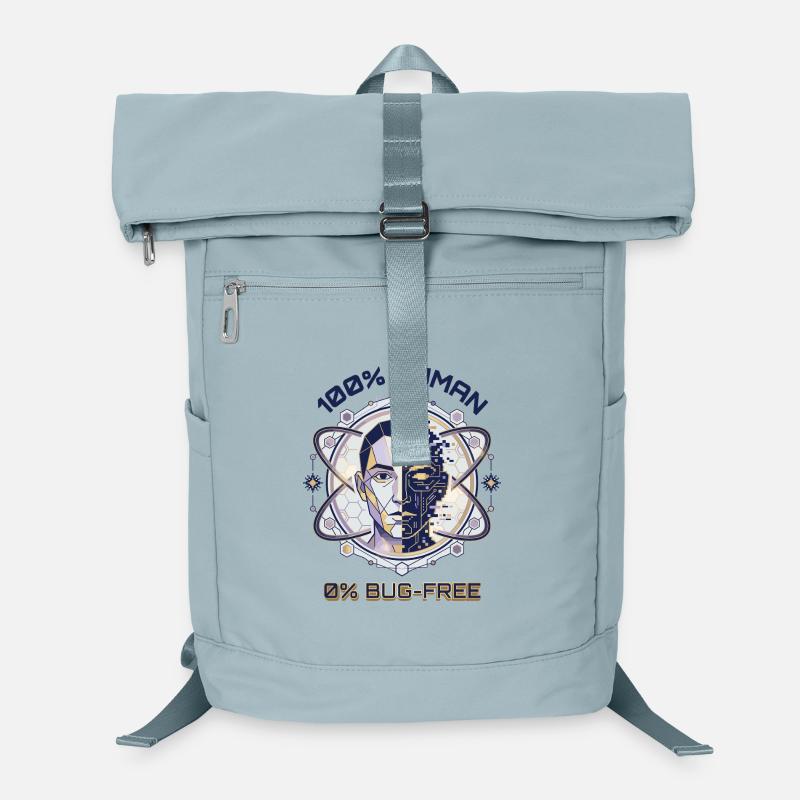 Menschlicher Glitch Code Laptop-Rucksack 