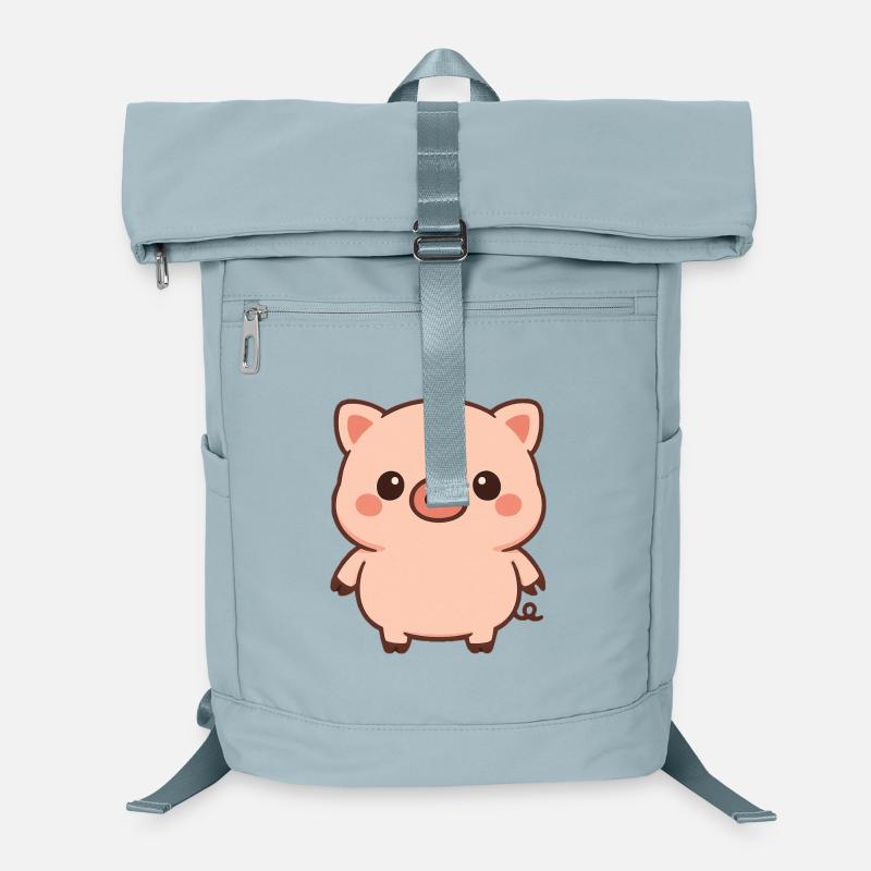 Kawaii Piglet Cartoon Laptop Backpack